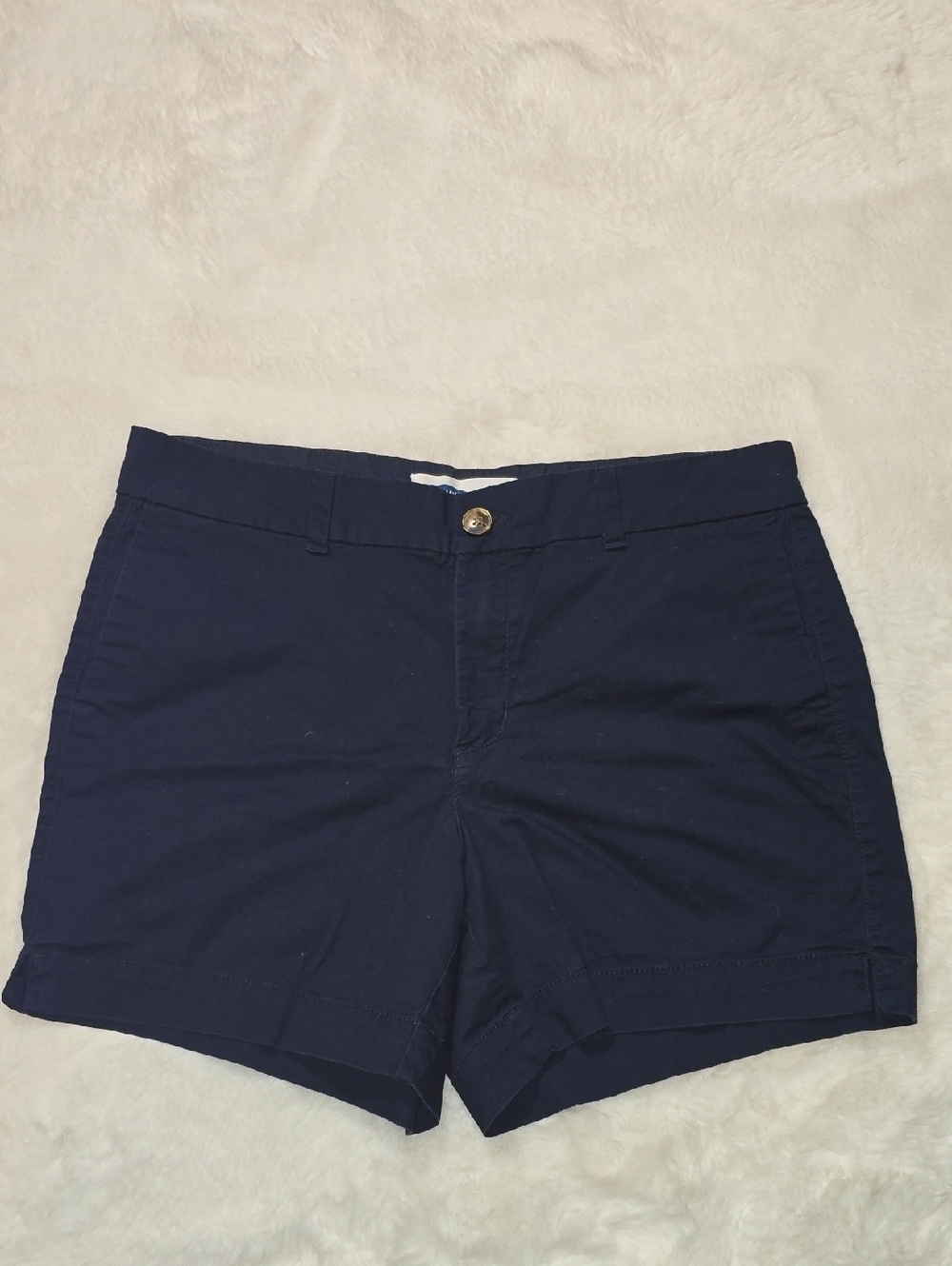 Old Navy Size 8 Navy High-Rise Chino Shorts